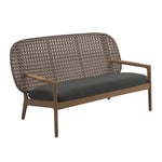 Gloster - Kay Low Back Sofa, Frame Brindle, Kat.B Blend Coal - Soffor utomhus - Henrik Pedersen