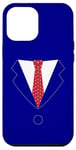 iPhone 13 Pro Max Classic Dark Blue Business Suit Printed Graphics Case