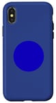 Coque pour iPhone X/XS Bleu à pois