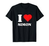 I Love Simon I Heart Simon Name Y2k Valentines Day T-Shirt