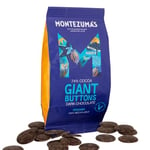 Montezuma's 74% Cocoa, Giant Dark Chocolate Buttons, Gluten Free & Organic, 180g Bag