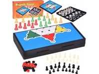 Jokomisiad Spel 3In1 Schack Dam Dam Chinaman Magnetic Strategisk Gr0676