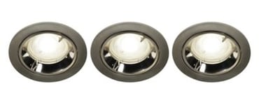 Lot 3 spots à encastrer Caius LED GU5.3 Ø8,5cm IP65 345lm 35W 5.2W GoodHome Blanc neutre