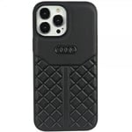 Audi iPhone 13/iPhone 13 Pro Kuori Genuine Leather Case Musta