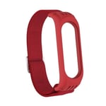 Xiaomi Mi Smart Band 6 / 5 nailon kellonauha - Punainen Red