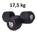 Hantel Casall Pro Hexagon Dumbbell Rubber 17.5 kg