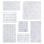 Amazon Basics Lot de 300 butoirs de porte d'armoire, coussinets autocollants transparents pour protection de surface et réduction du bruit, Transparent, 17.5 L x 11.4 W x 1.5 Th cm