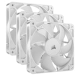 Corsair RS120 PWM 12cm Case Fan - AirGuide Tech - White - 3 Pack