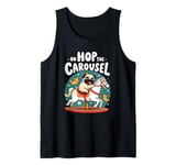 Pug Owner Pug Love On Hop The Carousel for Pug Lover Tank Top