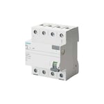 SIEMENS - Interrupteur différentiel tétrapolaire 30mA 63A type AC