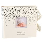 Baby's 1st Christmas Photo Album - Holds 80 6x4" Photo's - Stars / Snowflakes