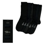 Topeco Strømper 6P Men Bamboo Crew Socks Grå Str 41/45 Herre