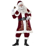 LionKnight 7PC Santa Claus Costume Xmas Santa Costume Plus Size XL- Lefou Sunmostar