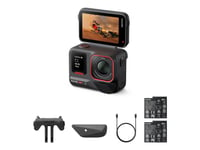 Insta360 Ace Pro 2 - Dual Battery Standard Bundle - Aktionkamera - 8K / 30 Fps - Leica - Bluetooth, Wi-Fi - Undervatten Upp Till 12 M - Svart