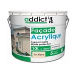 PEINTURE FACADE TON PIERRE 10L ACRYLIQUE MAT haute protection supports sains