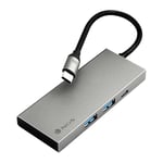 NGS Wonder Dock 4 Pro - Adaptateur USB-C en Aluminium ultraléger, HDMI 4K 30Hz, USB-C avec Charge PD 100W, USB 3.0, VGA, Ethernet, Compatible avec MacBook, Chromebook et Ordinateurs Portables USB-C