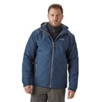 Peter Storm Mens Typhoon Waterproof Jacket with Adjustable Hood, Hiking Raincoat - Navy - Size Small