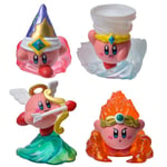 4 bitar Set Anime Spel Kirby Mini Figurer Kawaii Tecknad film Rosa Kirby Action Figur Dockor Leksaker