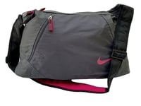 New Vintage NIKE Womens DIAMOND Gym Shoulder Bag Holdall BA4295 Anthracite  Pink