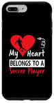 Coque pour iPhone 7 Plus/8 Plus Valentines Day Design - My Heart Belongs to a Soccer Player