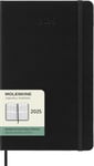 Kalender Moleskine 2025 Hard L Uke Vert Sort