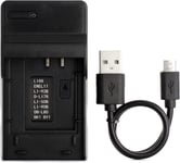 NP-BK1 USB Chargeur pour Sony Cyber-Shot DSC-S750, DSC-S780, DSC-S950, DSC-S980, DSC-W180, DSC-W190, DSC-W370, MHS-PM5, Webbie HD, Webbie MHS-PM1 Cam?ra et Plus