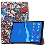 Lenovo Tab M10 FHD Plus TB-X606F Designer Tri-Fold Case Graffiti