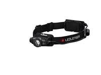 Lampe frontale LED Ledlenser H5R Core, 500 lumens, rechargeable batterie lithium, étanche IP67, variable en continu, Constant Light, portée de 200m, câble de charge USB aimanté