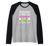 Retro Slime Green Squish Stretch Slime Success Slime Lover Raglan Baseball Tee