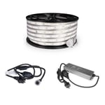 LED-list / Arbetsbelysning AGGE 230V - 1500 lm/m, 25 m, 1 st + Nätsladd + Powerbank