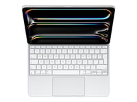 Apple Magic Keyboard - Tangentbord Och Foliefodral - Med Pekdyna - Bakgrundsbelyst - Apple Smart Connector - Qwerty - Ryska - Vit