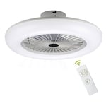 Randaco - Ventilateur de plafond avec télécommande, Dimmable Moderne Chambre Lampe, 3 couleurs pour Salon Restaurant Chambre