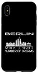 Coque pour iPhone XS Max Coordonnées GPS Allemagne vacances capitale Berlin Skyline