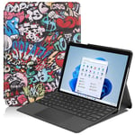 EIDERWOOD Microsoft Surface Go 4 Flip Deksel med Ståfunksjon - Graffiti