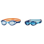 Zoggs Kids Sonic Air Junior with UV Protection And Anti-fog Swimming Goggles -, 6-14 years & Junior Super Seal Swimming Goggles with UV Protection, 6-14 Years
