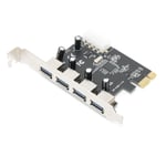 4 Port USB 3.0 PCI Express till USB 3.0 PCIe-kort USB3.0 Konverterare NEC Adapter