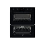 AEG 6000 Series Built Under Electric Double Oven - Black DUB535060B