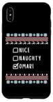 iPhone XS Max Nice, Naughty, Omari Christmas Ugly Sweater Style Case