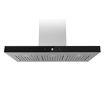 Midea T Model Rangehood 90cm 800m3/h max. extraction Stainless Steel/ Black Glass with Touch Control