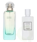 Hermes Un Jardin Sur Le Nil Giftset 180 ml Edt Spray 100ml/Body Lotion 80ml