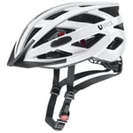 uvex i-vo 3D - Lightweight All-Round Bike Helmet for Men & Women - Individual Fit - Upgradeable with an LED Light - White - 56-60 cm