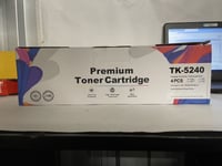 4x Toner for Kyocera TK5240 M-5526 M-5526cdn P-5026 Premium-Line (Vat Included)