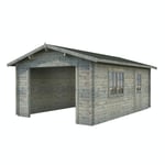 Palmako Garage Roger 19,0 m2 utan Port Irene/Roger kit 101902