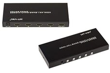 KALEA-INFORMATIQUE 4x1 Quad HDMI MULTIVIEWER Switch. Affichage Multiple d'une à Quatre Sources sur Un même écran partagé avec PIP Incrustation