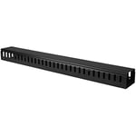 StarTech.com Goulotte Verticale de Gestion des Câbles de 1m avec Couvercle - Goulotte à Fentes Ouvertes 20U pour Rack de Serveur de 19 pouces - Canal pour Cordon Fendu (CMVER20UF)