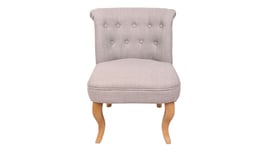 Fauteuil en tissu MARQUIS coloris gris