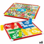 Jeu de petit chevaux et de l'oie Colorbaby 32 x 32 x 1 cm [25 Pièces] [6 Unit