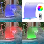 Fontaine de piscine avec LED RVB Acrylique 50 cm - fontaine de piscine - fontaines de piscine - Home & Living