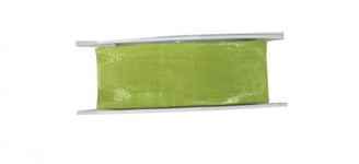 C.E. Pattberg SHEER citron vert Ruban en Organza scintillant et soyeux, Rouleau de 25 m, Largeur 40 mm, Accessoire de Décoration & Bricolage, Ruban Décoratif pour Présents et Table de Fête