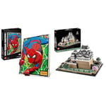 LEGO 31209 Art The Amazing Spider-Man, Set Art Mural 3D, Poster à Construire & 21060 Architecture Le Château d'Himeji,Kit de Construction de Maquette pour Adultes,Idée Cadeau pour Mamans